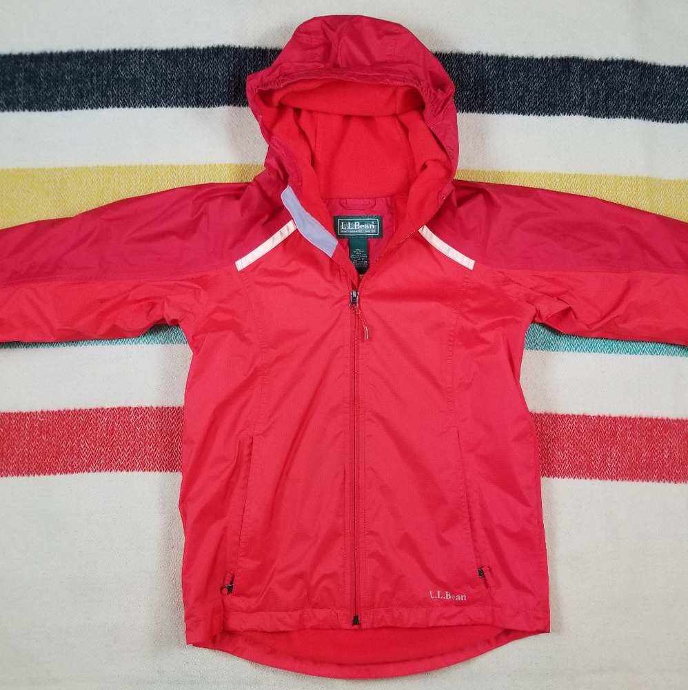 Kids LL Bean Jacket w/ Fleece Inside - Large